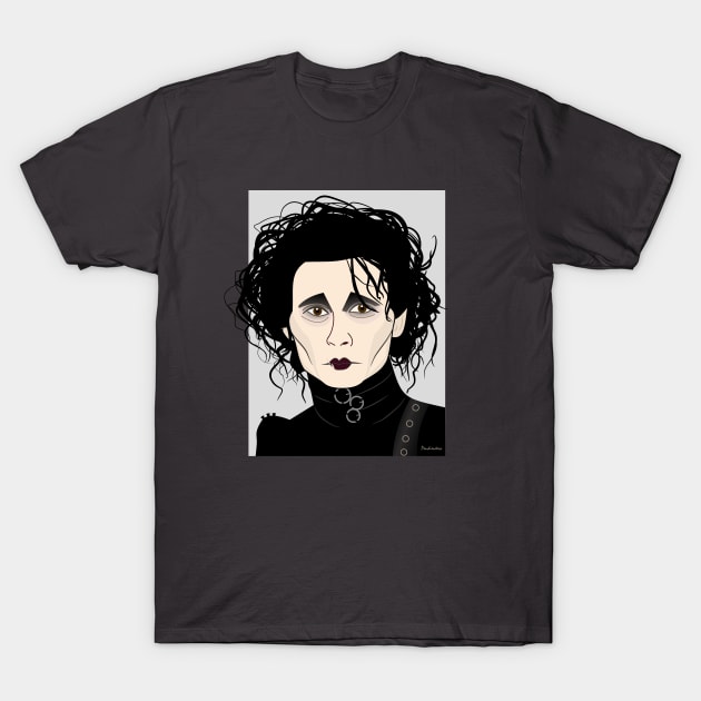 Edward Scissorhands T-Shirt by Pendientera